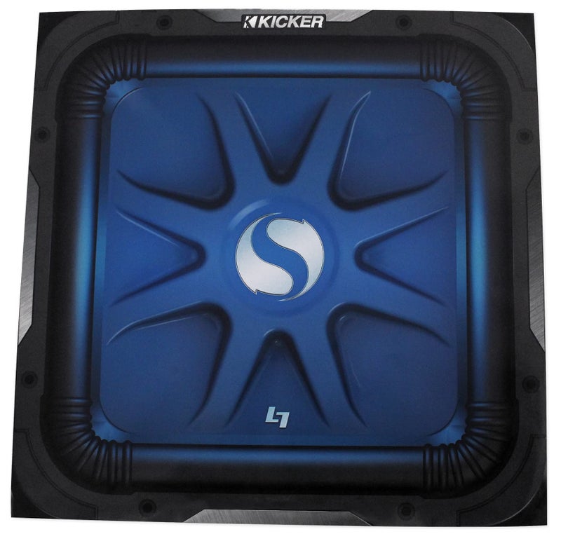 KICKER 10-inch (25cm) Square Subwoofer Grille for 11S10L7,LED, White - Image 5